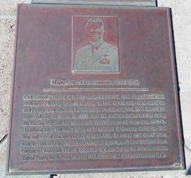 MAJOR GEN CARL G. SCHNEIDER USAF (RET)