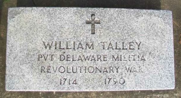 WILLIAM TALLEY MEMORIAL CEMETERY STONE