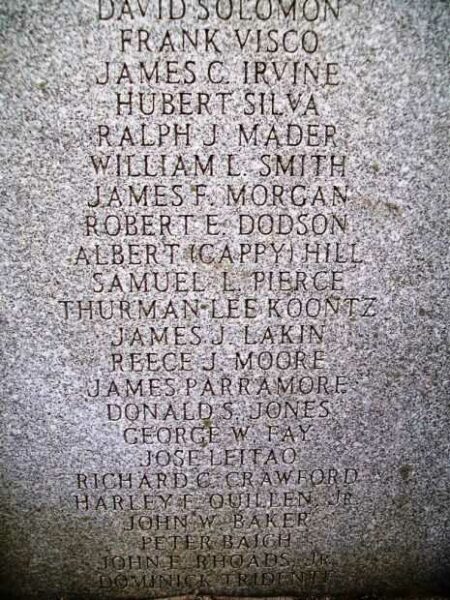 MARCUS HOOK KOREAN WAR MEMORIAL STONE J