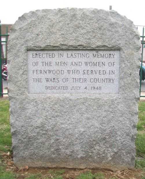 FERNWOOD WAR VETERANS MEMORIAL