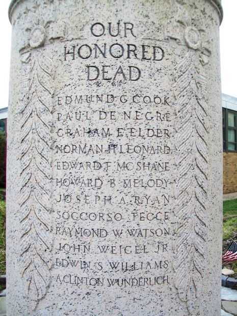 LANSDOWNE WORLD WAR MONUMENT HONOR ROLL STONE