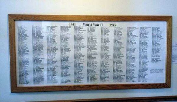 BROWN COUNTY WORLD WAR II HONOR ROLL MEMORIAL