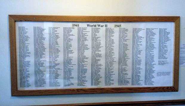 BROWN COUNTY WORLD WAR II HONOR ROLL MEMORIAL