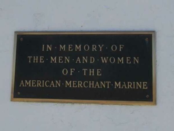 AMERICAN MERCHANT MARINE MEMORIAL PLAQUE