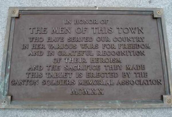 CANTON SOLDIERS MEMORIAL