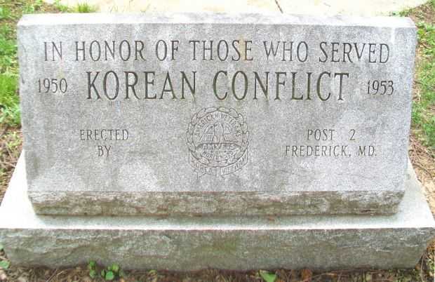 FREDERICK KOREAN CONFLICT MEMORIAL