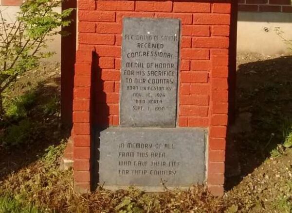 CONGRESSIONAL MEDAL OF HONOR PRIVATE FIRST CLASS DAVID M. SMITH MEMORIAL PLAQUES