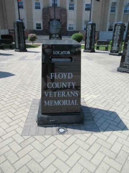 FLOYD COUNTY VETERANS MEMORIAL ENTRANCE STONE