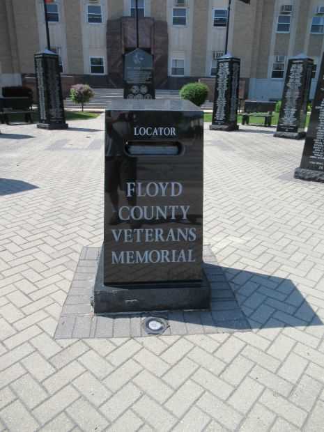 FLOYD COUNTY VETERANS MEMORIAL ENTRANCE STONE