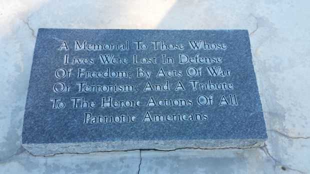 ARCO WAR VETERANS MEMORIAL TABLET