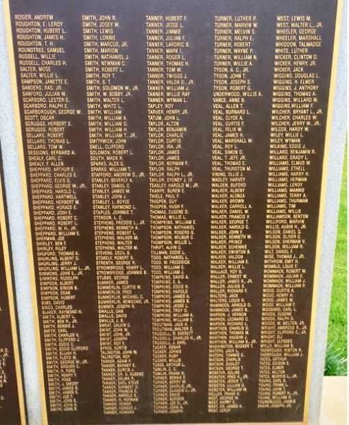 WASHINGTON COUNTY WORLD WAR II MEMORIAL PLAQUE D