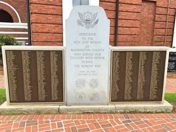 WASHINGTON COUNTY KOREAN WAR HONOR ROLL MEMORIAL