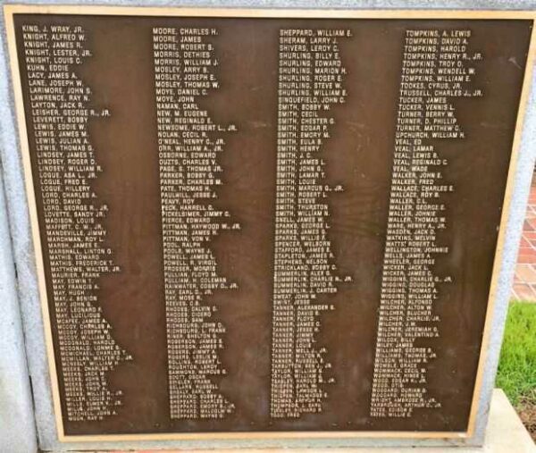 WASHINGTON COUNTY KOREAN WAR HONOR ROLL MEMORIAL PLAQUE B