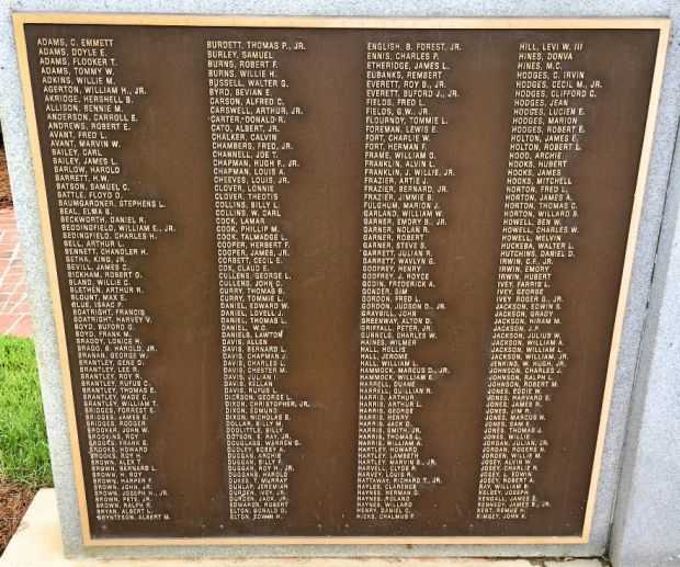 WASHINGTON COUNTY KOREAN WAR HONOR ROLL MEMORIAL PLAQUE A