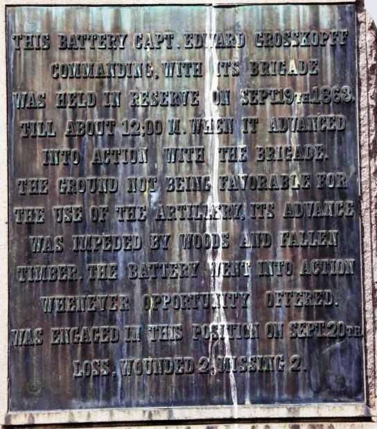 20TH INDEPENDENT BATTERY, O.L.A. WAR MEMORIAL PLAQUE