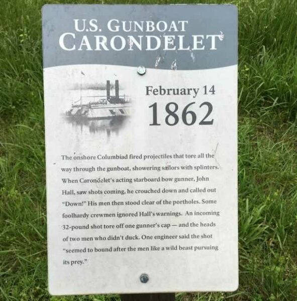 U.S. GUNBOAT CARONDELET WAR MEMORIAL PLAQUE