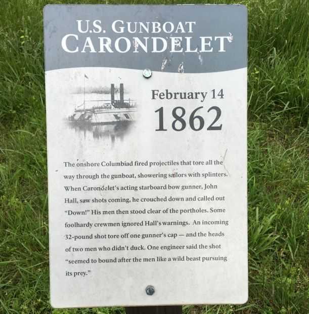 U.S. GUNBOAT CARONDELET WAR MEMORIAL PLAQUE