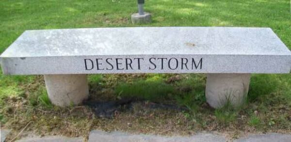 MONTROSE WAR VETERANS MEMORIAL FLAGPOLE BENCH C