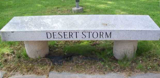 MONTROSE WAR VETERANS MEMORIAL FLAGPOLE BENCH C