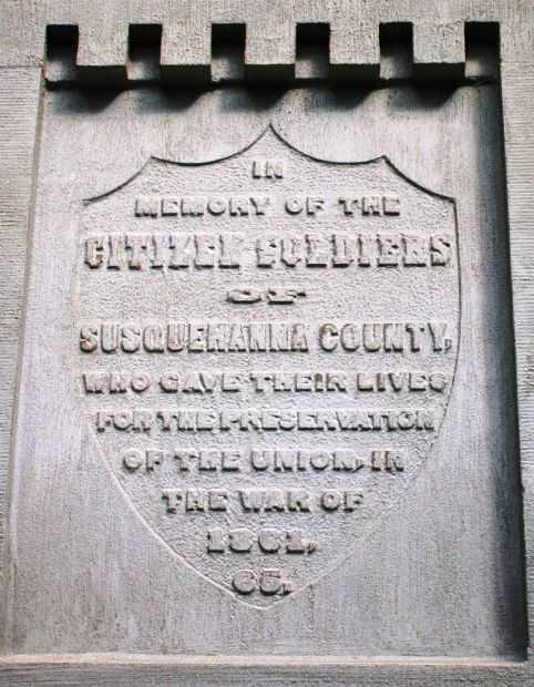 SUSQUEHANNA COUNTY CIVIL WAR MEMORIAL STONE A