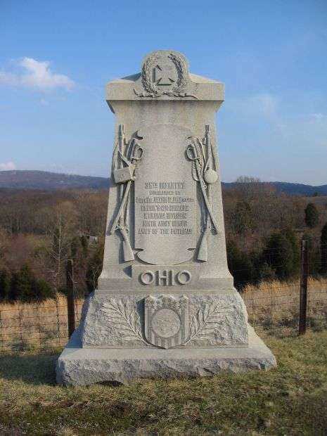 36TH OHIO VOLUNTEER INFANTRY REGIMENT WAR MEMORIAL