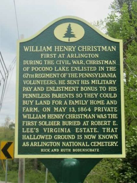 WILLIAM HENRY CHRISTMAN WAR MEMORIAL MARKER