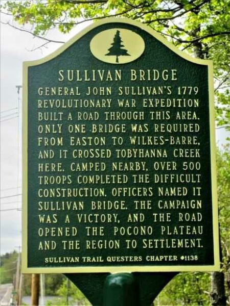 SULLIVAN BRIDGE REVOLUTIONARY WAR MEMORIAL MARKER