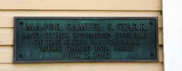 MAJOR SAMUEL S. STARR WAR MEMORIAL PLAQUE