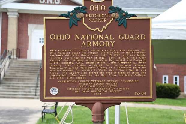 OHIO NATIONAL GUARD ARMORY MEMORIAL MARKER