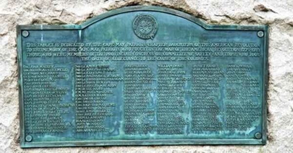 THE CAPE MAY PATRIOTS REVOLUTIONARY WAR MEMORIAL