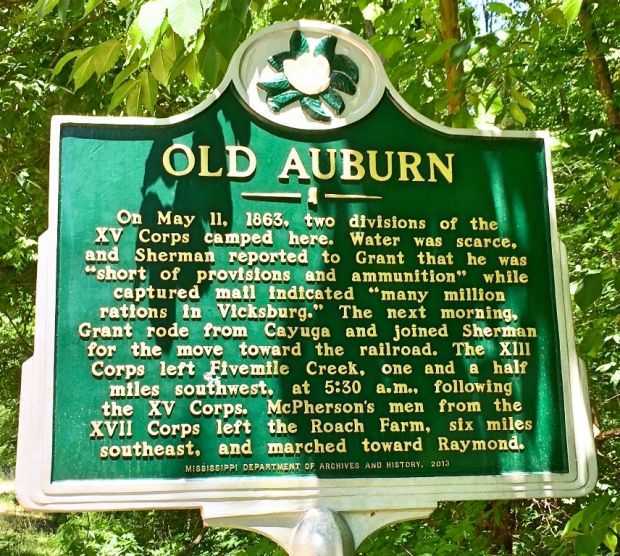 OLD AUBURN WAR MEMORIAL MARKER
