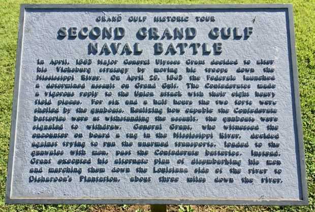 SECOND GRAND GULF NAVAL BATTLE MEMORIAL PLAQUE