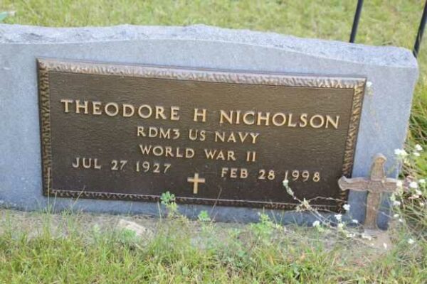THEODORE H NICHOLSON MEMORIAL CEMETERY STONE