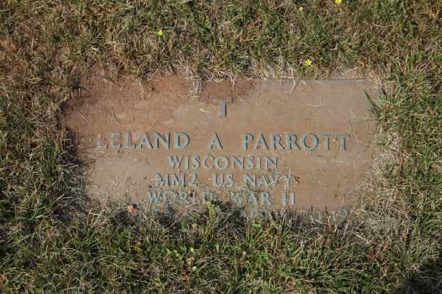 LELAND A PARROTT MEMORIAL CEMETERY STONE