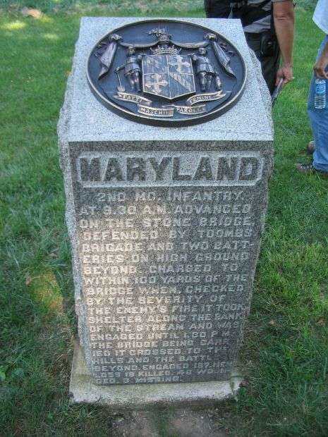 2ND MARYLAND INFANTRY REGIMENT WAR MEMORIAL