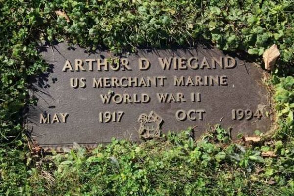 ARTHUR D WIEGAND MEMORIAL CEMETERY STONE