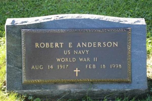 ROBERT E ANDERSON MEMORIAL CEMETERY STONE