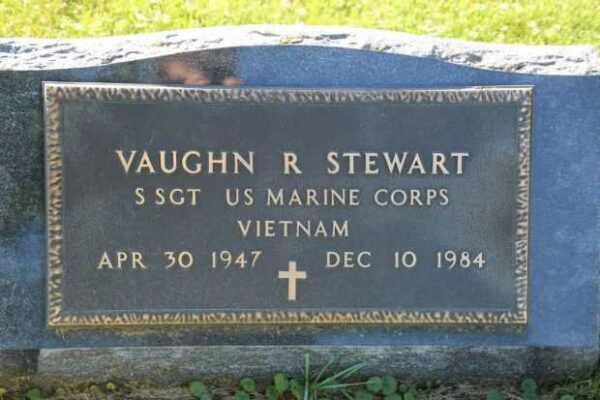 VAUGHN R STEWART MEMORIAL CEMETERY STONE