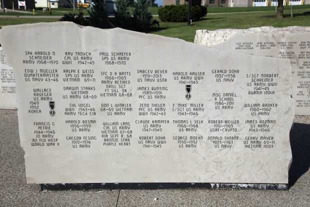 CHILTON VETERANS MEMORIAL HONOR ROLL WALL T