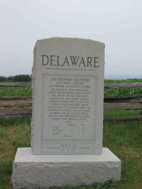 2ND DELAWARE VOLUNTEER INFANTRY REGIMENT WAR MEMORIAL
