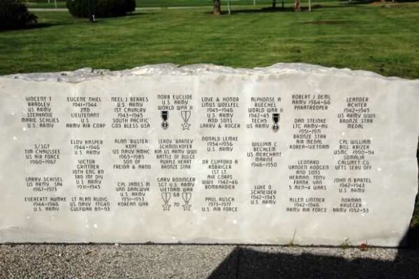 CHILTON VETERANS MEMORIAL HONOR ROLL WALL N