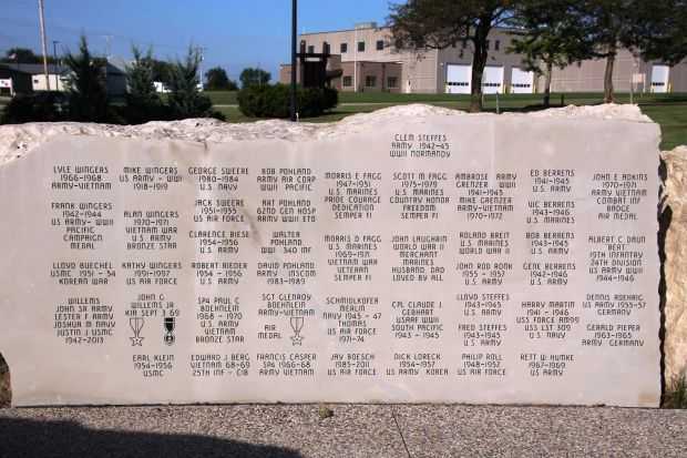 CHILTON VETERANS MEMORIAL HONOR ROLL WALL L
