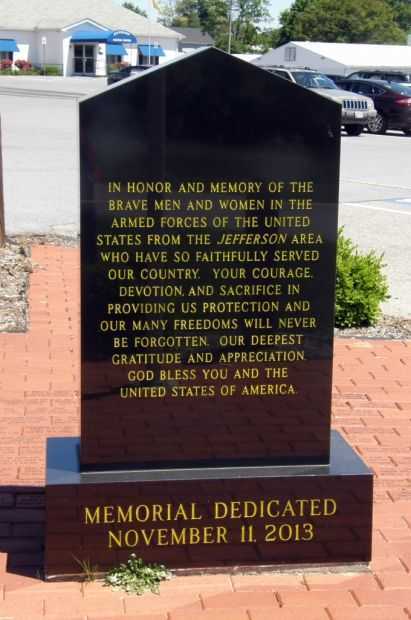 HONORING OUR VETERANS MEMORIAL BACK