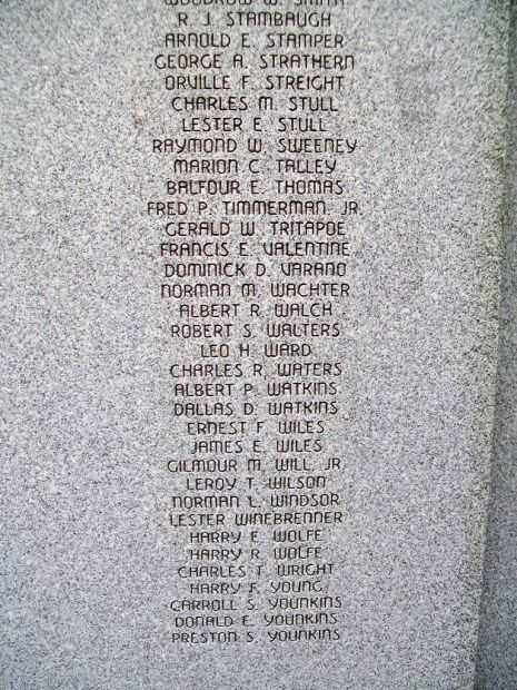 FREDERICK WORLD WAR II MEMORIAL STONE I