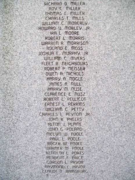 FREDERICK WORLD WAR II MEMORIAL STONE G