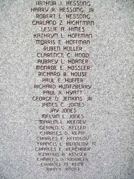 FREDERICK WORLD WAR II MEMORIAL STONE E