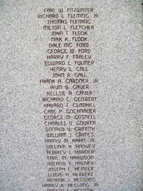 FREDERICK WORLD WAR II MEMORIAL STONE D