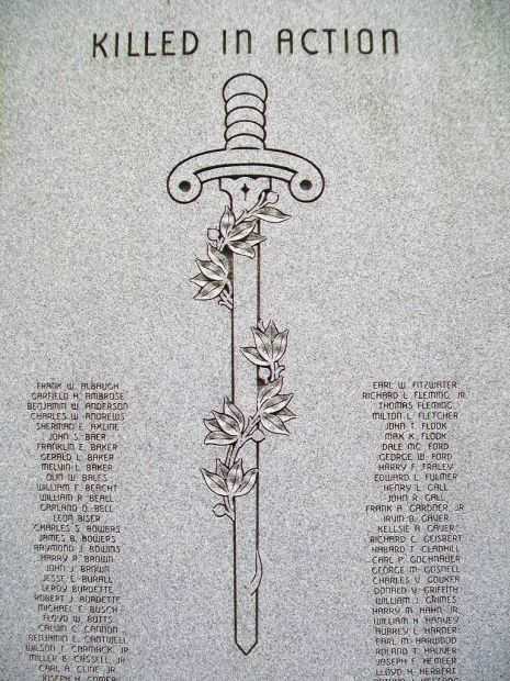 FREDERICK WORLD WAR II MEMORIAL STONE A