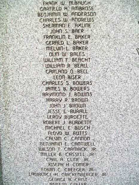 FREDERICK WORLD WAR II MEMORIAL STONE B
