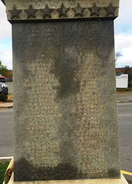 LINCOLN CIVIL WAR MEMORIAL STONE A
